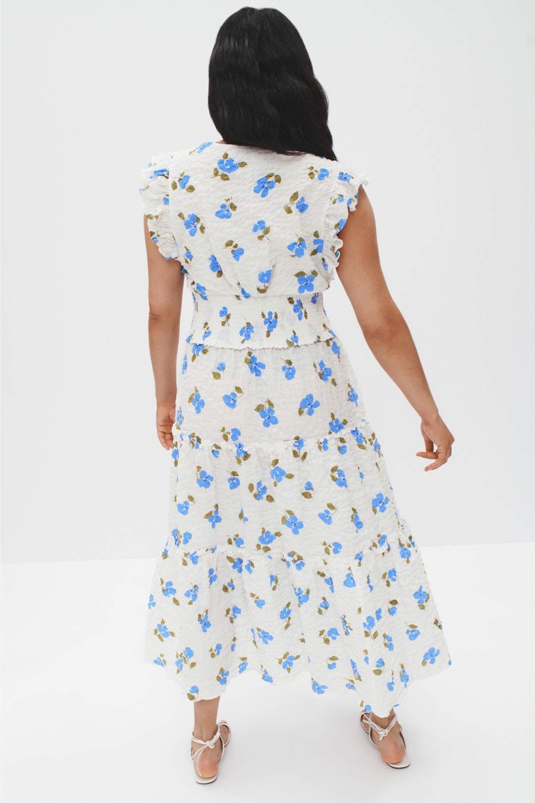 Painterly Bouquet Tiered Midi Dress by kate spade new york 7