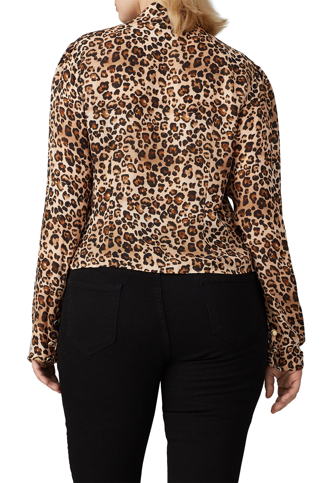 Leopard Tie Neck Top by Nicholas 7