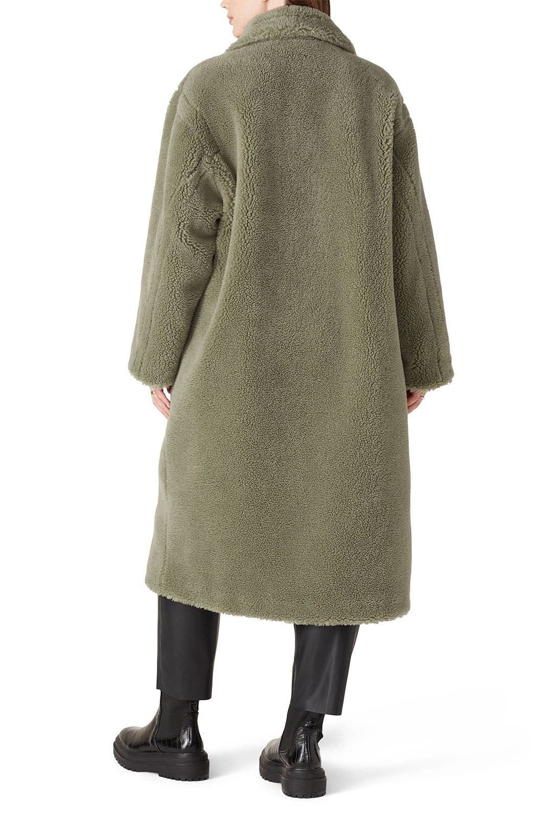 Maria Oversized Faux Fur Teddy by Stand Studio | Rent the Runway