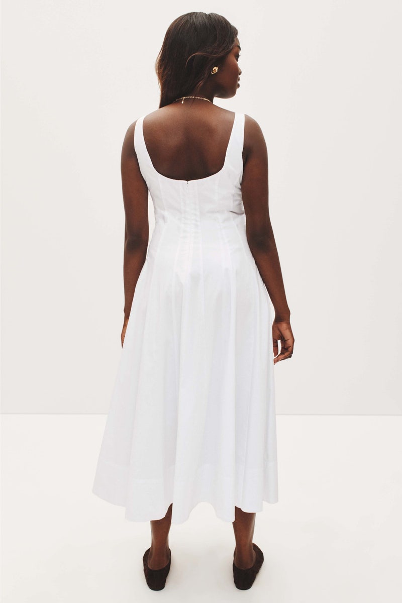 White Wells Dress by Staud - Photo 7