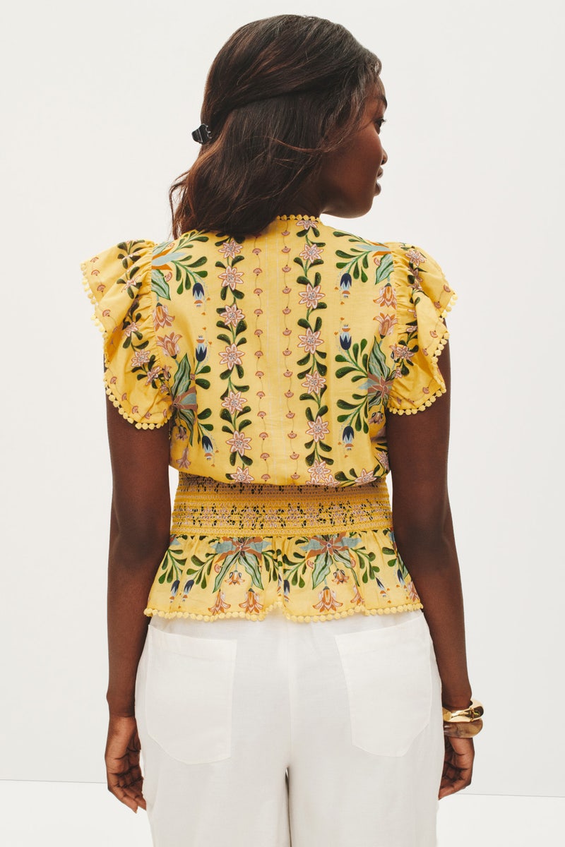 Delicate Flowers & Stripes Blouse by FARM Rio - Photo 7