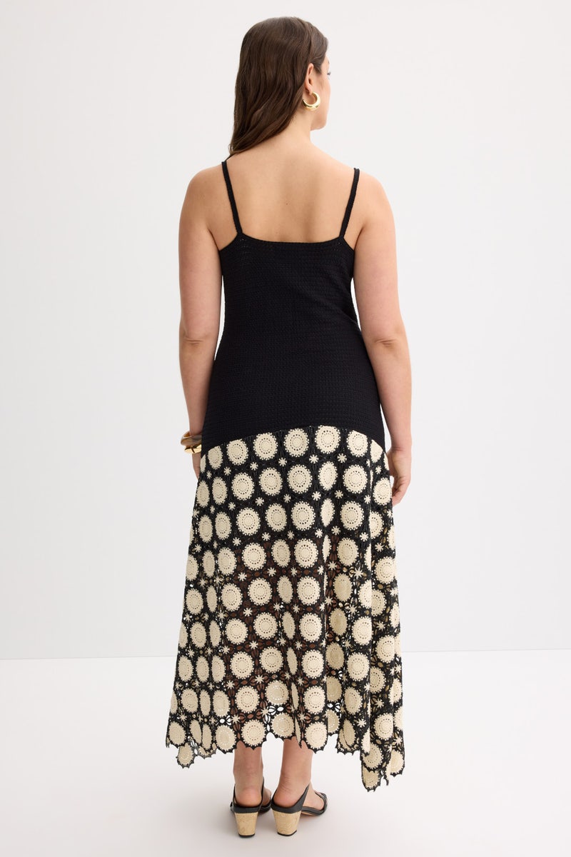 Drop Waist Crochet Midi Dress by Jason Wu x RTR - Photo 7