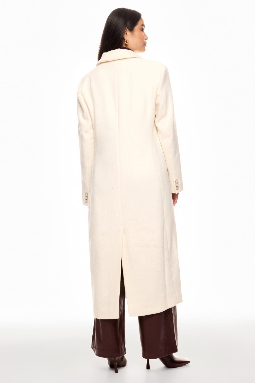 Tailored Single Breasted Wool Coat by Ronny Kobo x RTR | Rent the