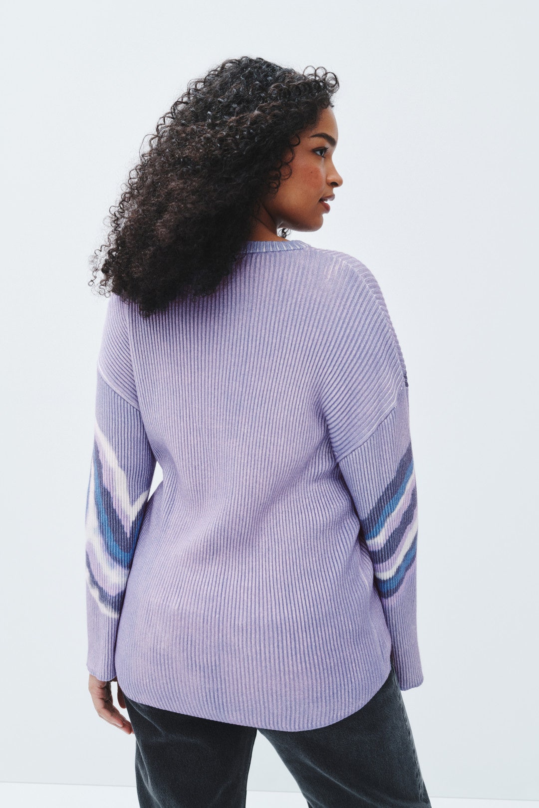 Tie Dye Ribbed Mock Neck Sweater by Prabal Gurung x RTR 7