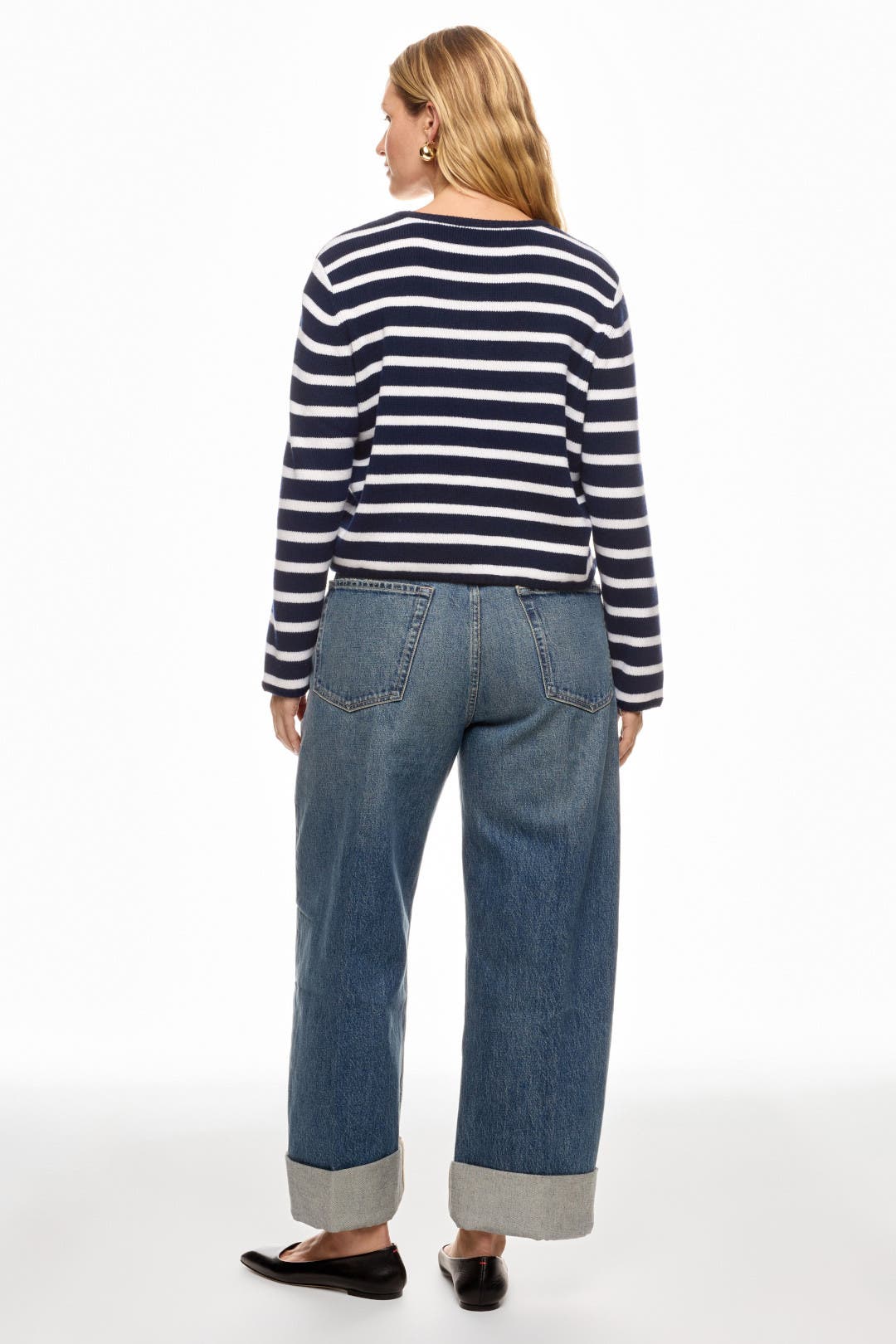 Striped Collarless Cardigan by Derek Lam 10 Crosby x RTR | Rent