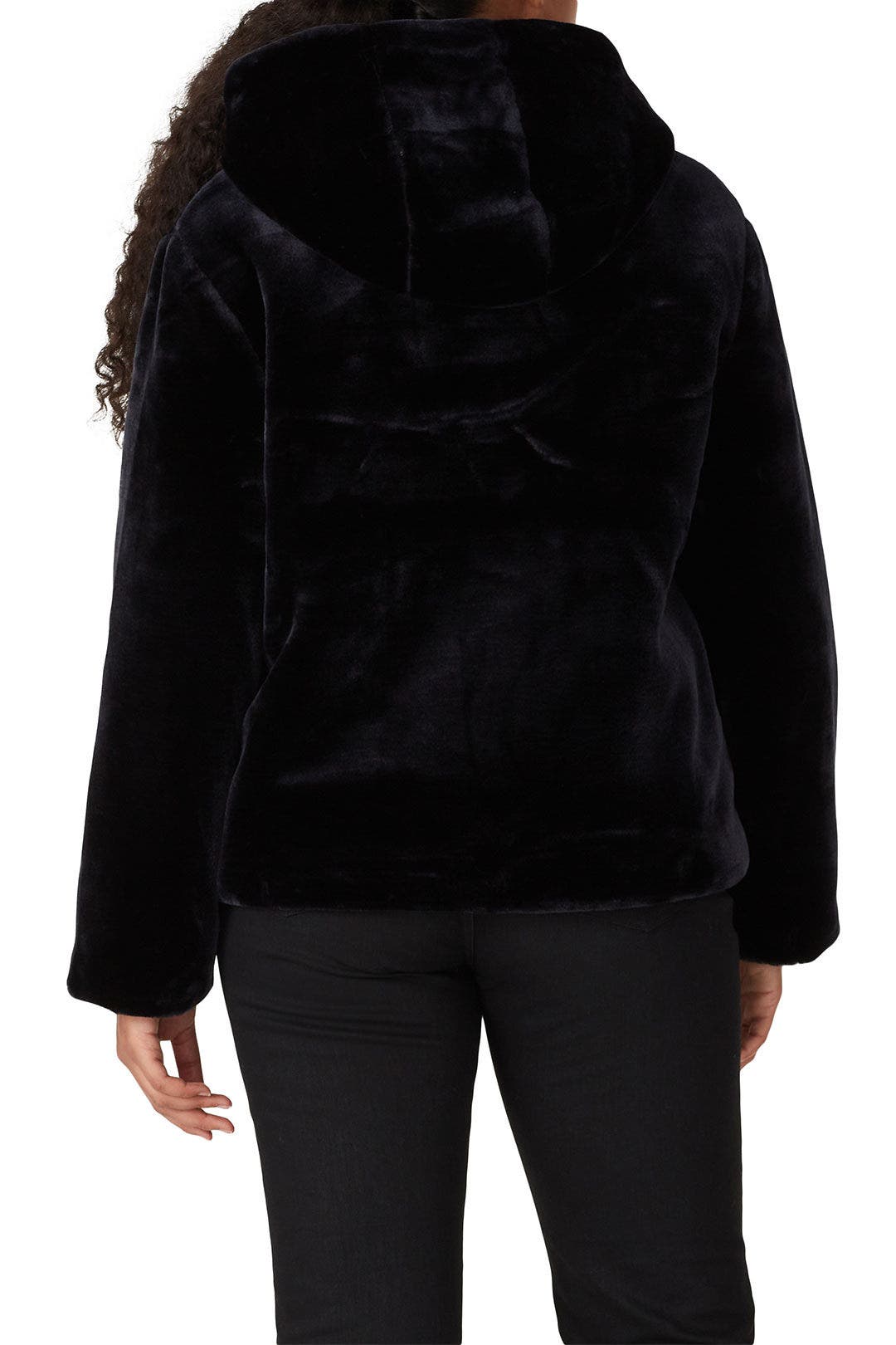 ジャケット・アウター theredthread S fur jacket short black THEREDTHREAD / ザレッドスレッド】S fur jacket short