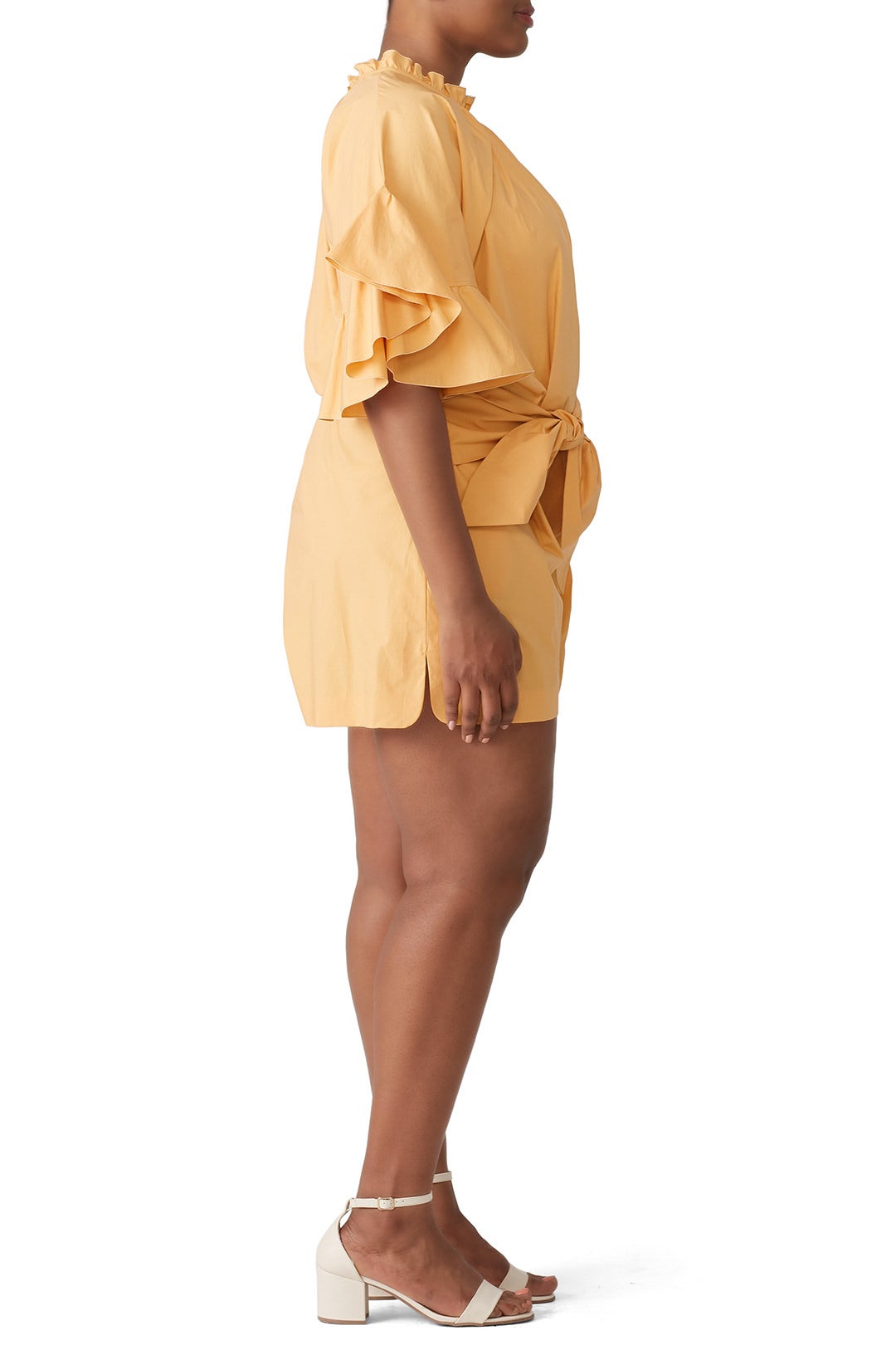 Orange Poplin Romper by Genny 6