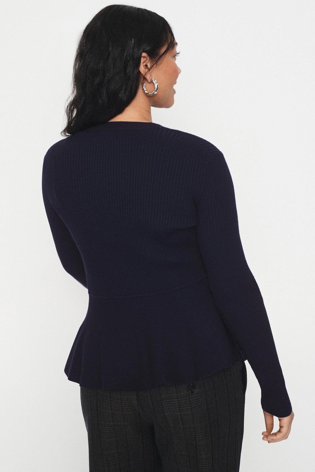 V-Neck Peplum Cardigan by Jason Wu x RTR 7