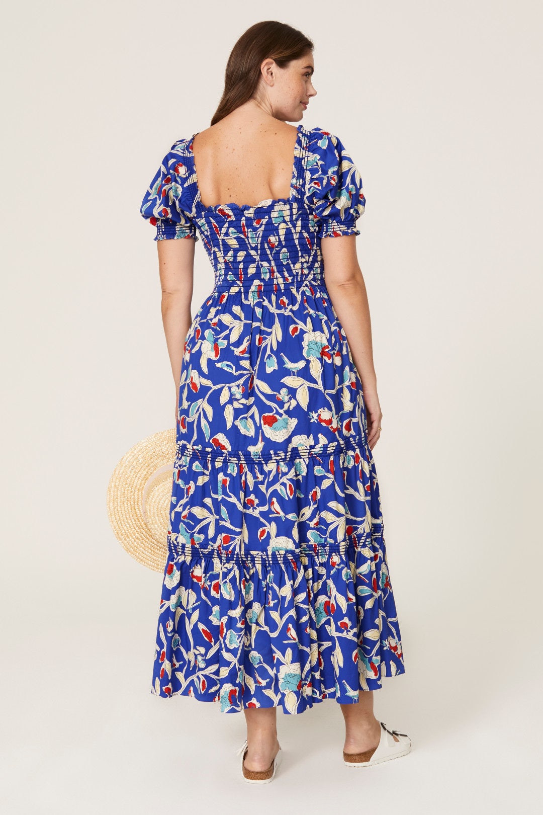 Painted Roses Smocked Dress by Tory Burch 7