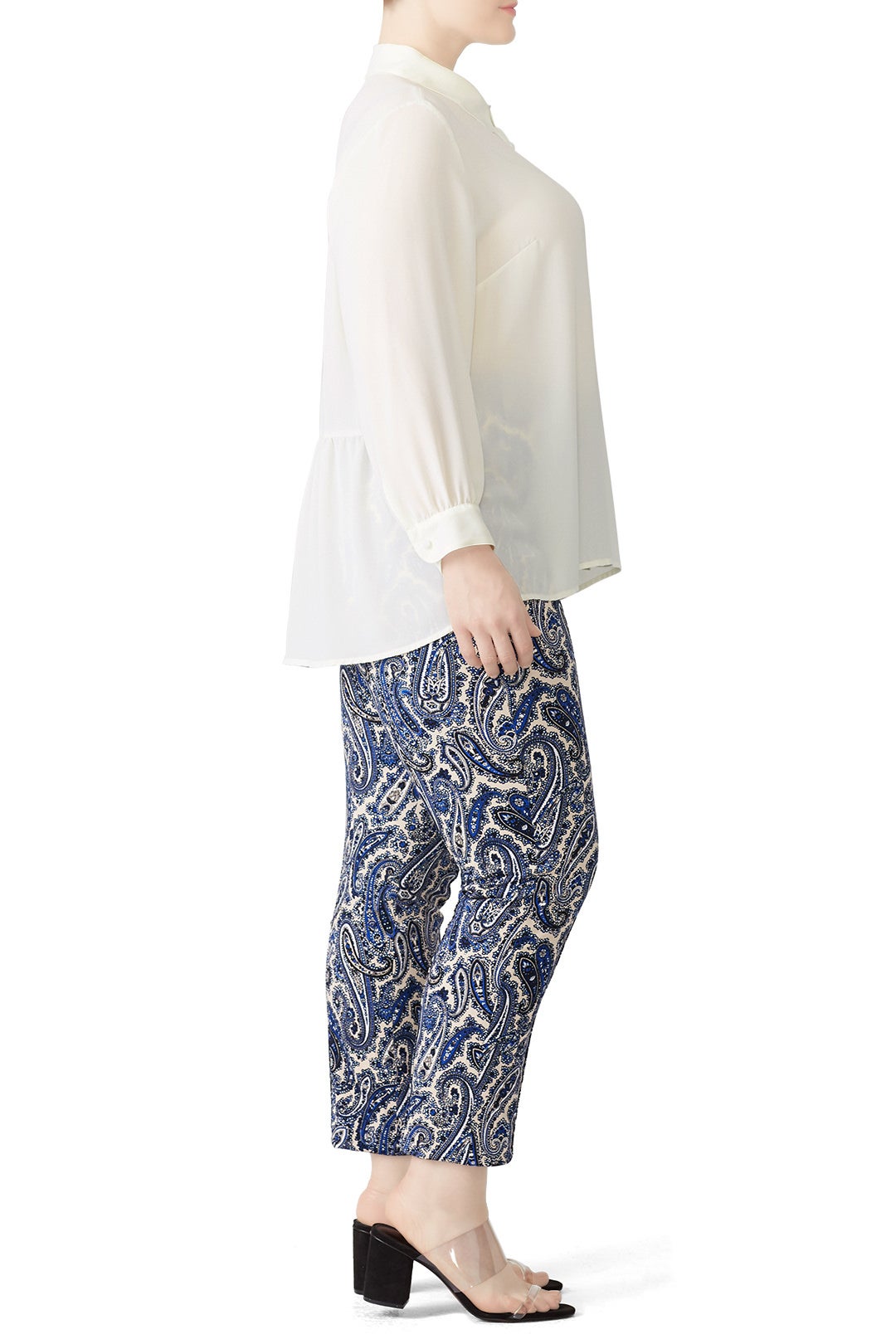 White High Low Button Down by Paper Crown 6