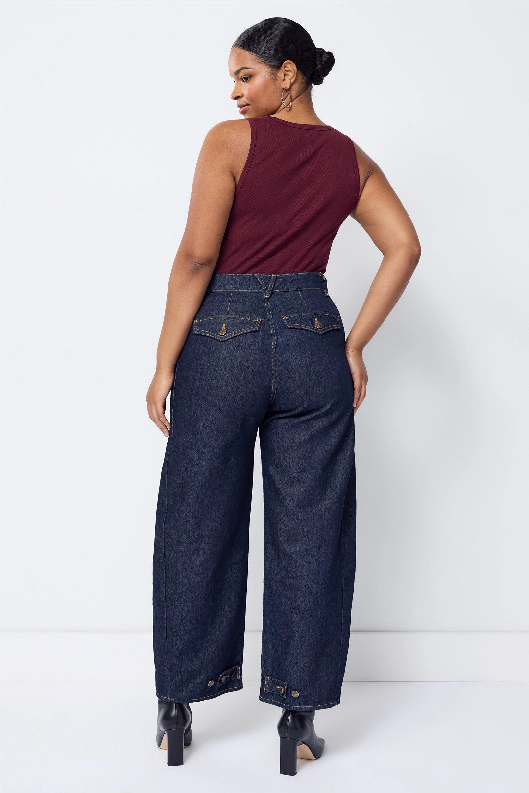 Ryder High Rise Barrel Leg Jeans by Veronica Beard 7