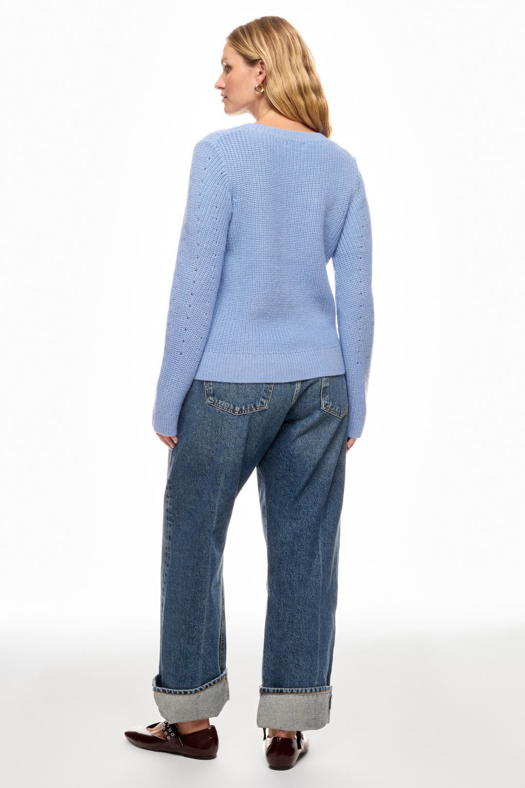 Blue Crewneck Cardigan by Derek Lam 10 Crosby x RTR | Rent the Runway