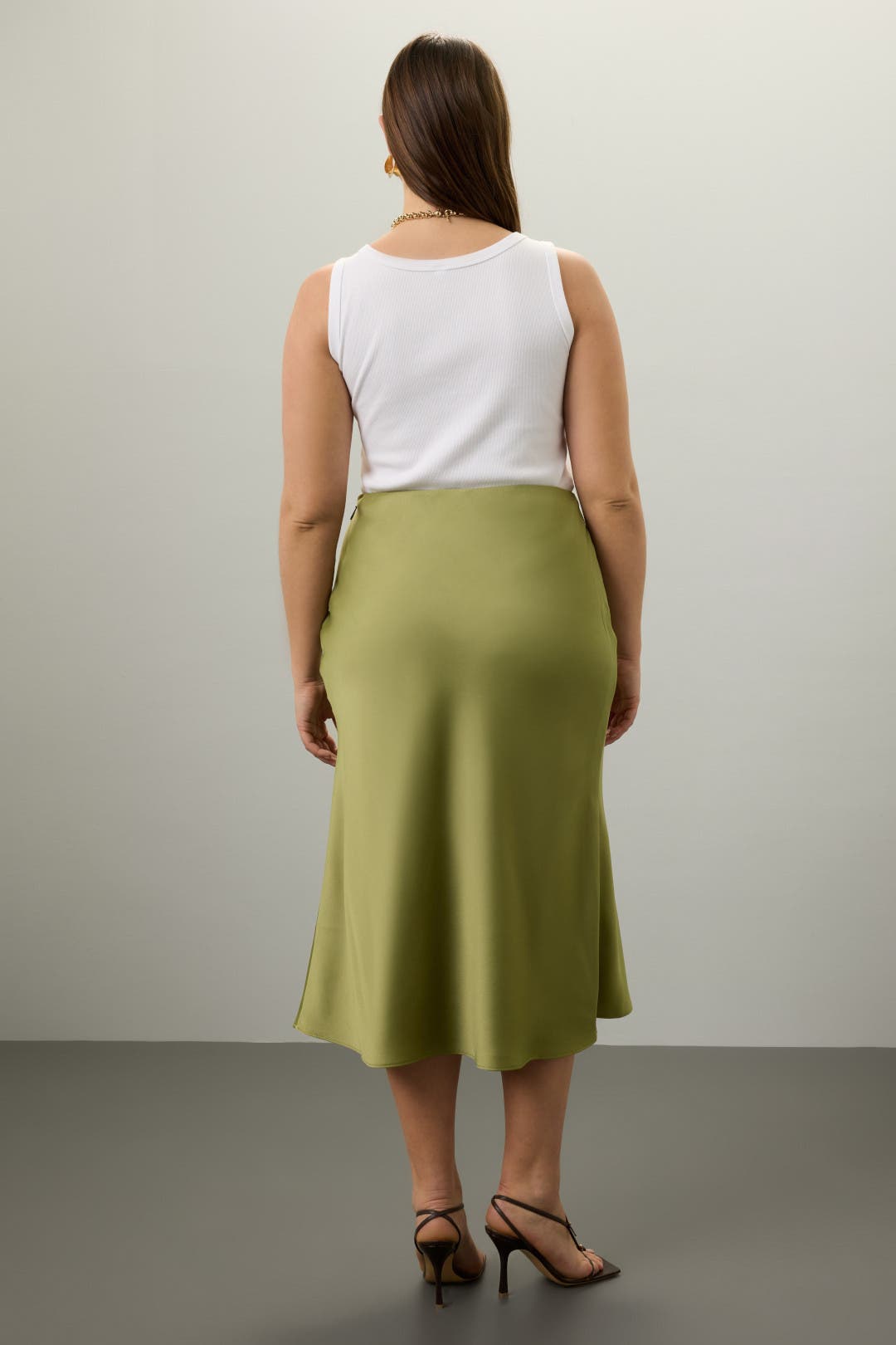 Green Satin Slip Skirt by Jason Wu x RTR | Rent the Runway