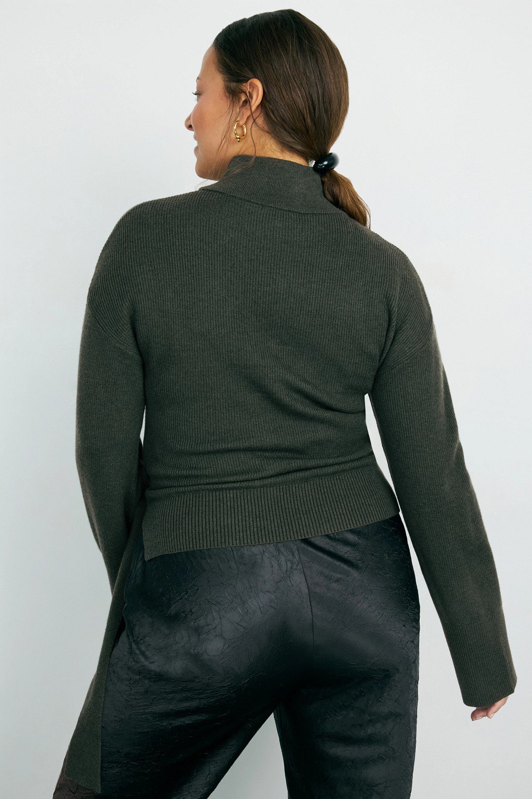 Wrap Funnel Neck Sweater by SIMKHAI 7