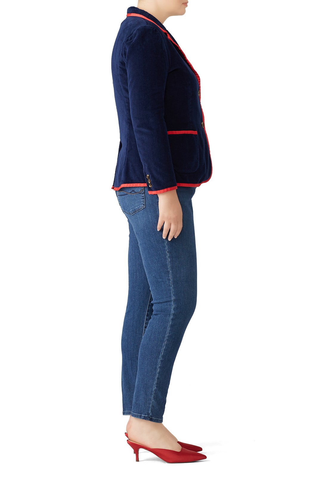 Navy Toweling Blazer by BASK 6