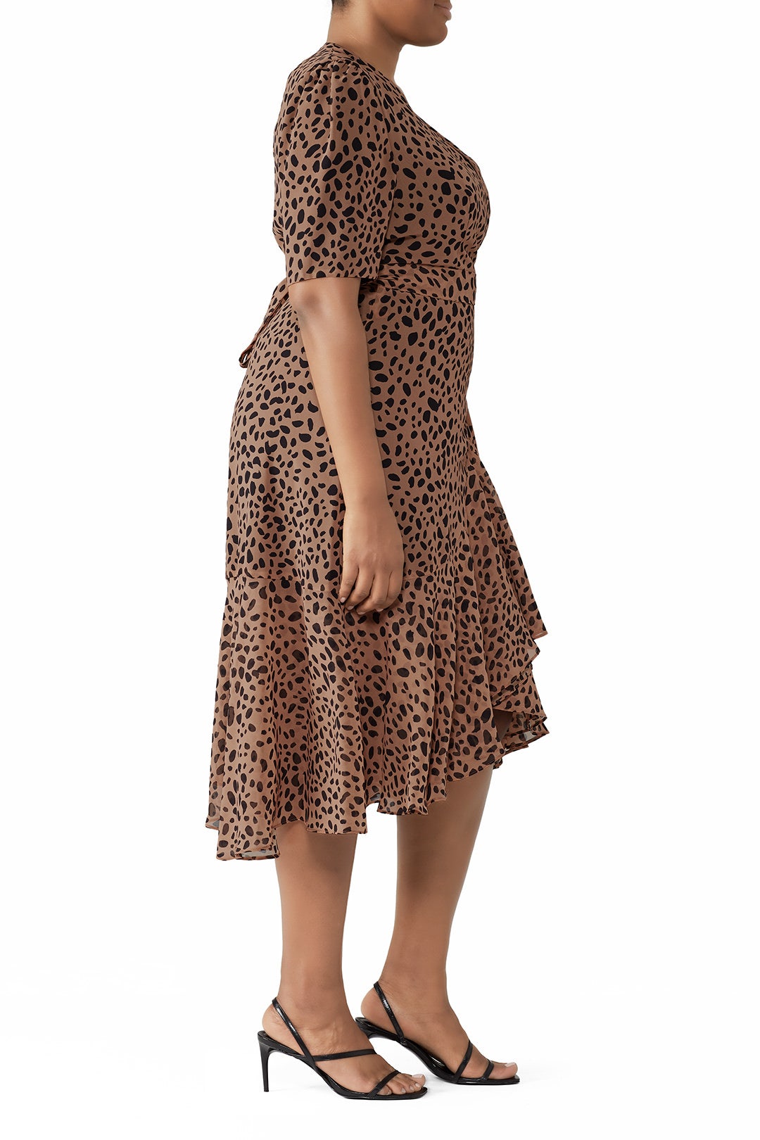 Leopard High Low Wrap Dress by Fame & Partners 6