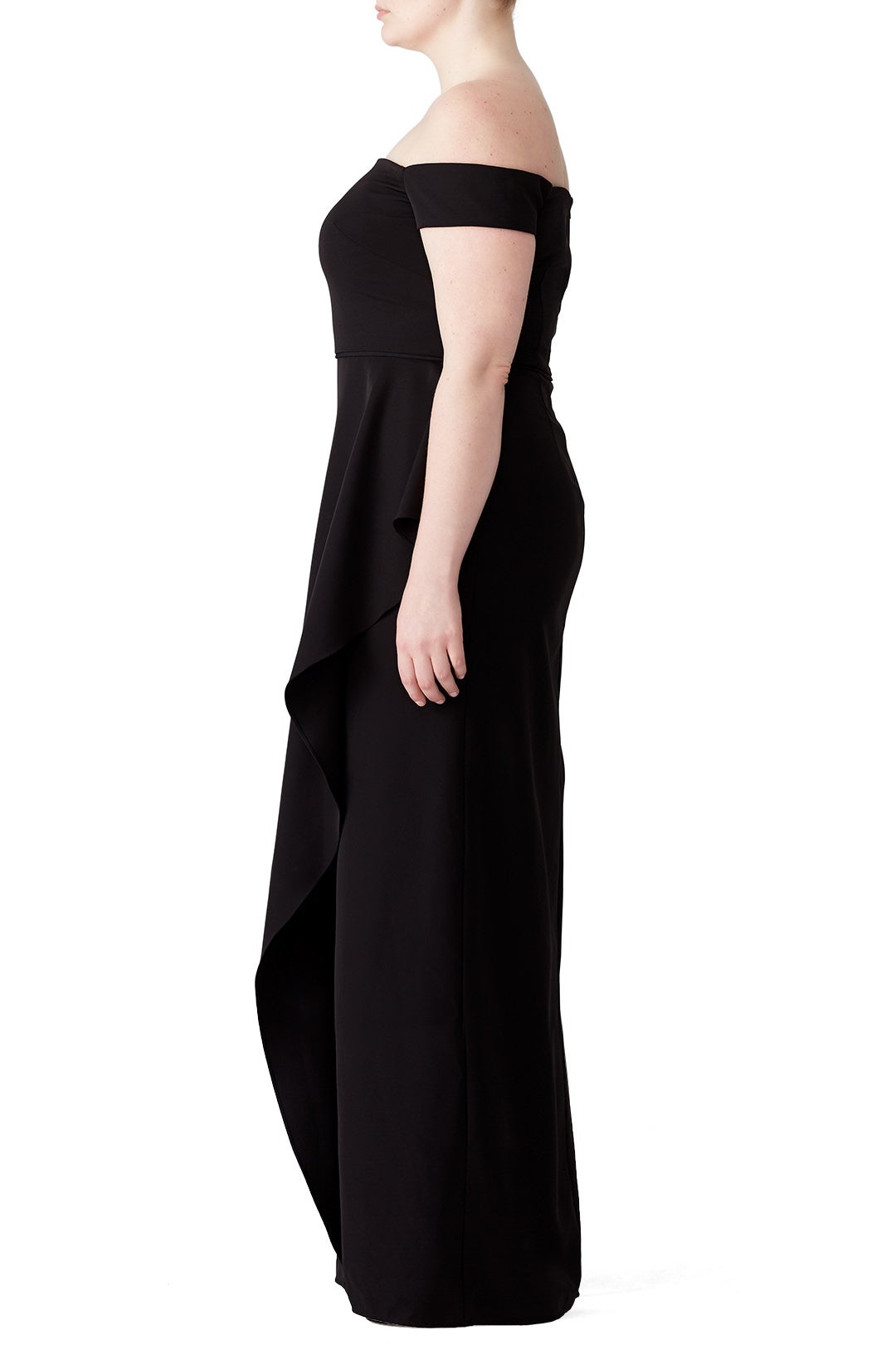 Off Shoulder Split Gown by JS Collection 6