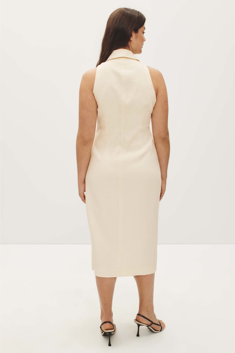 Button Front Racer Midi Dress by TOCCIN X RTR - Photo 7