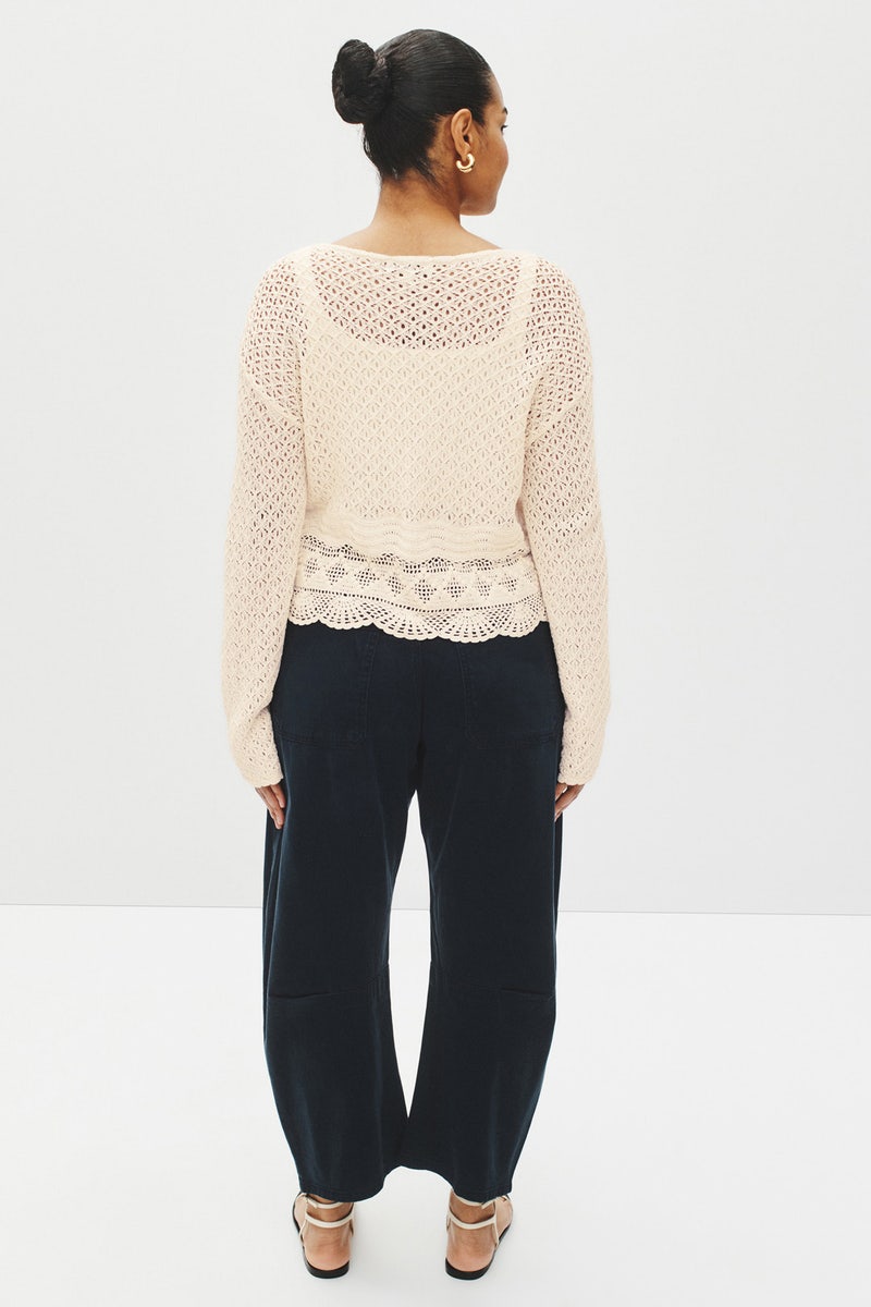 Tie Front Crochet Sweater by Jason Wu x RTR - Photo 7