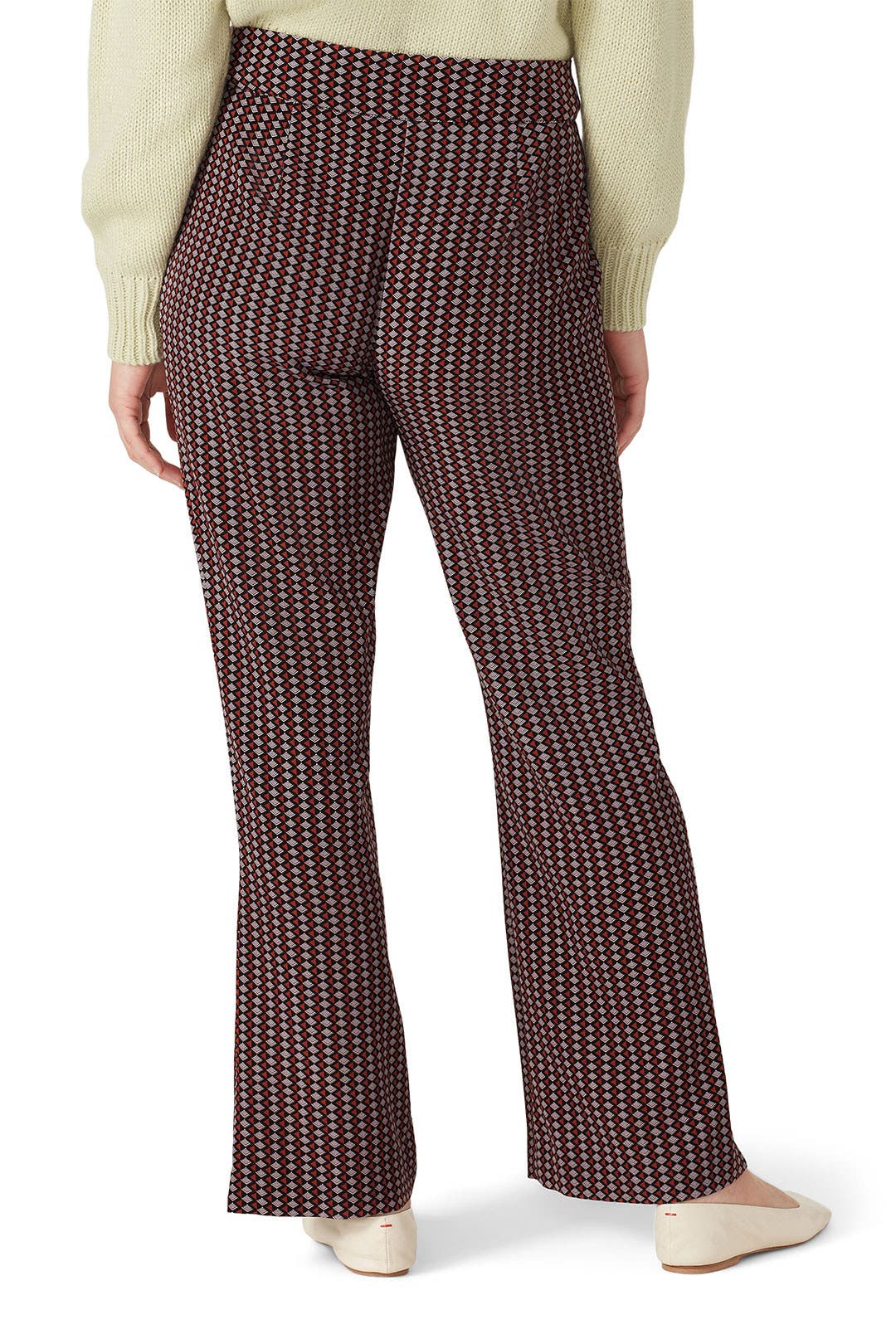 Purple Geo Printed Pants by Love, Whit by Whitney Port