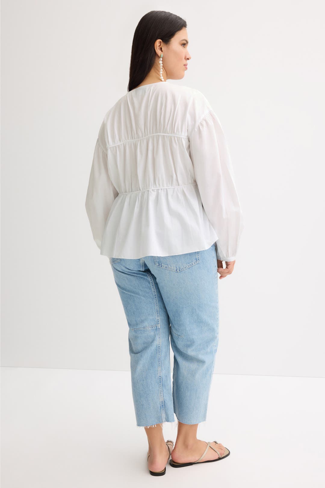 Hira Cotton Tie Front Blouse by Modern Citizen | Rent the Runway