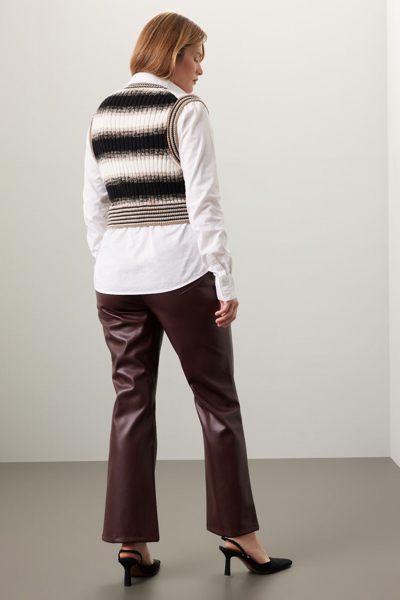 Spear Mixed Media Vest by Veronica Beard - Photo 7