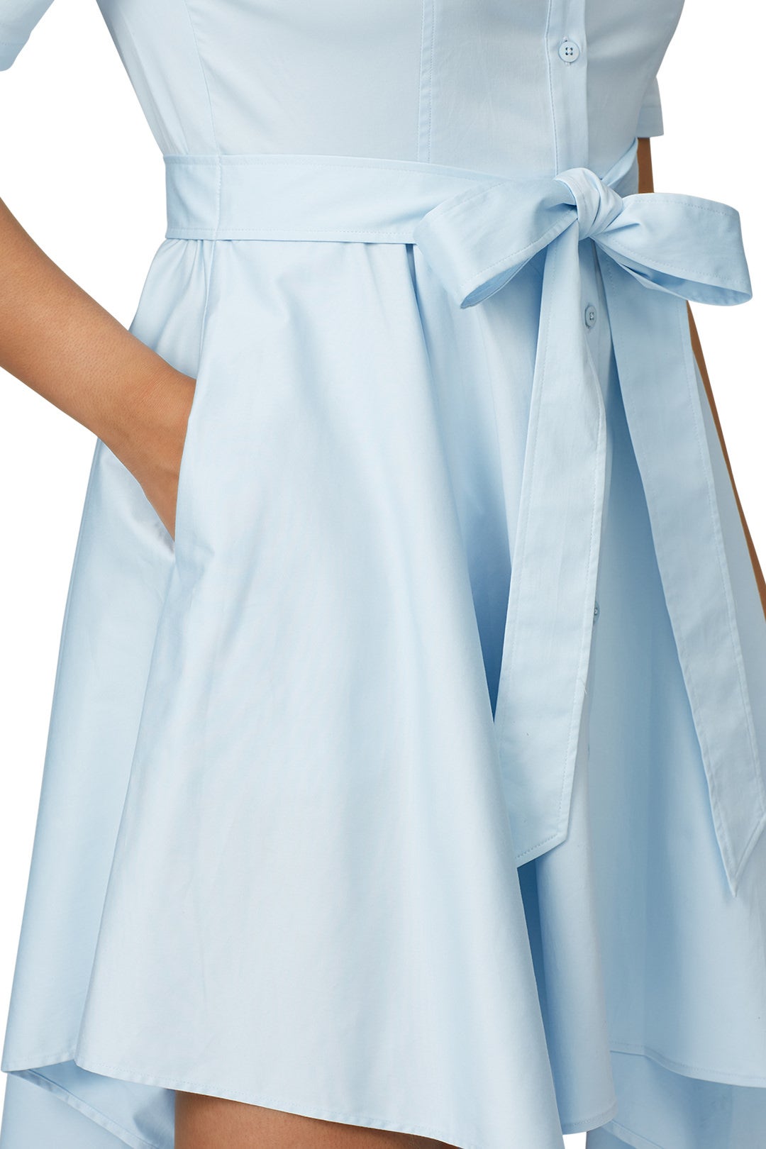 Sky Blue Shirt Dress by Badgley Mischka 6