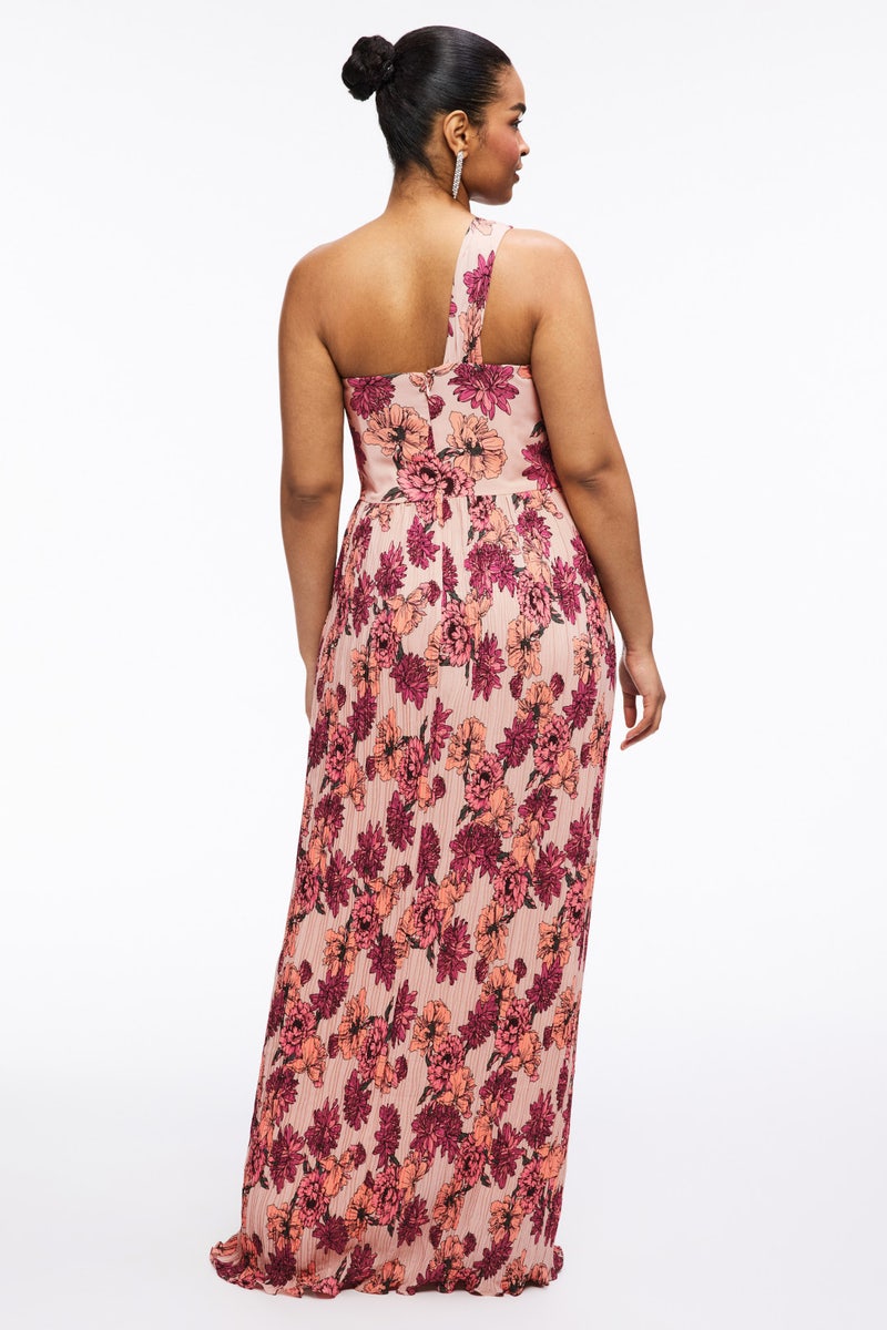 Idalia Floral Gown Peach by Dress The Population - Photo 7