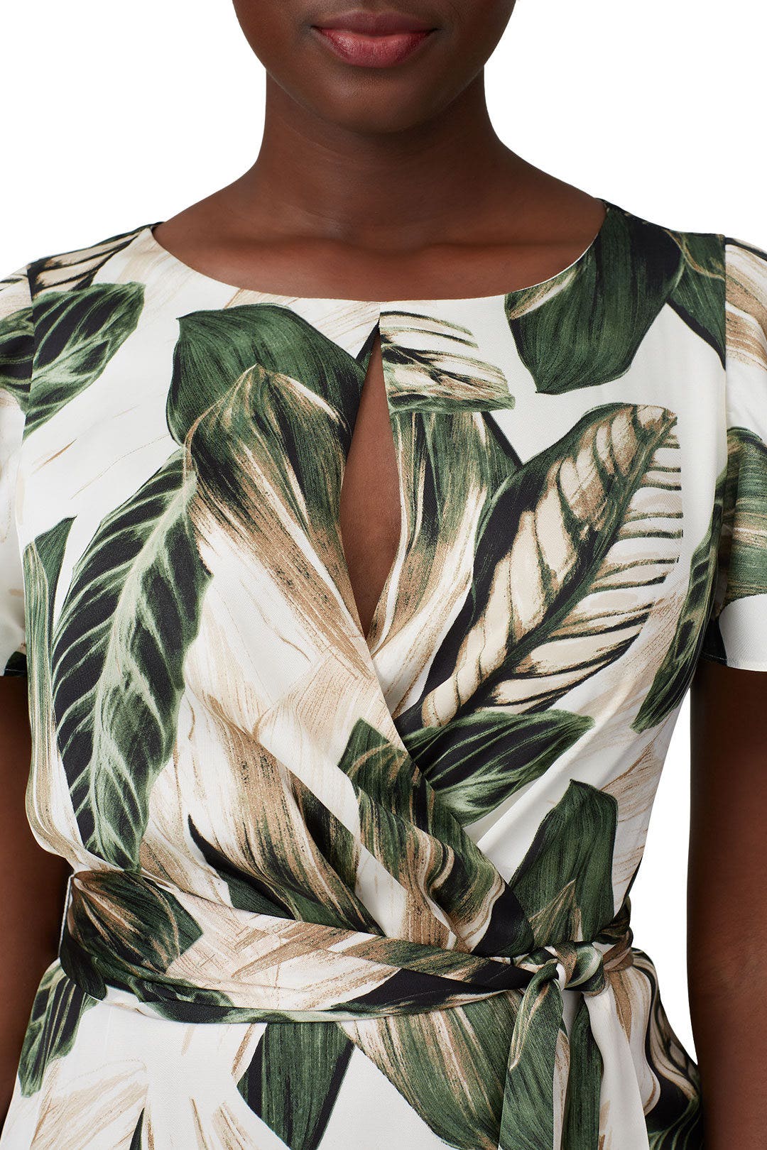 Palm Printed Tie Back Dress by Great Jones 6