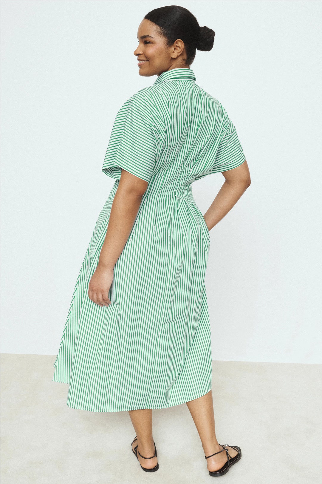 Short Sleeve Striped Collared Midi Dress by Lauren Ralph Lauren 7