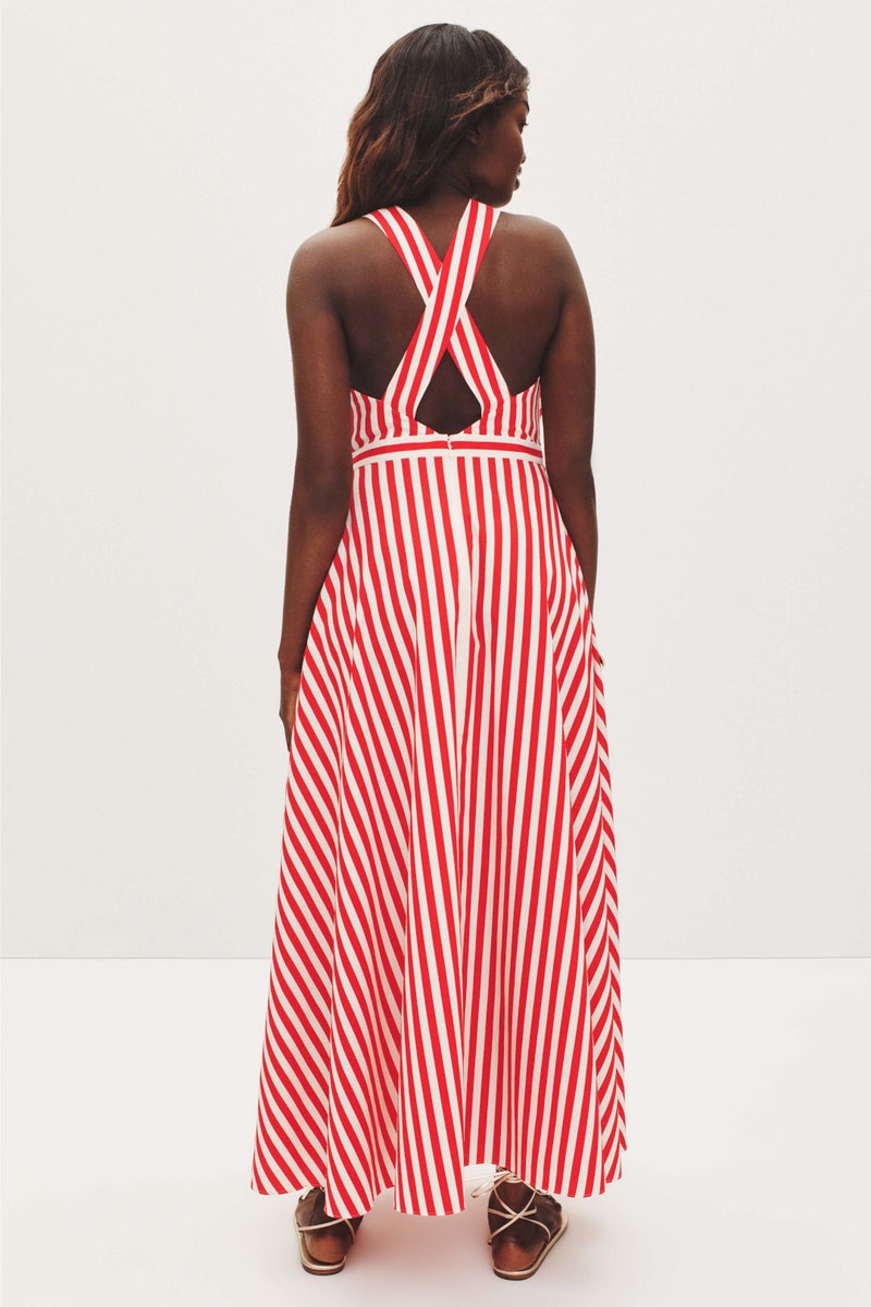 Cross Over Halter Midi Dress by TOCCIN X RTR - Photo 7
