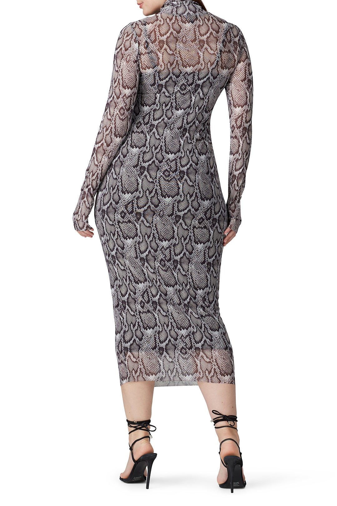 Shailene Snake Mesh Dress by AFRM 7