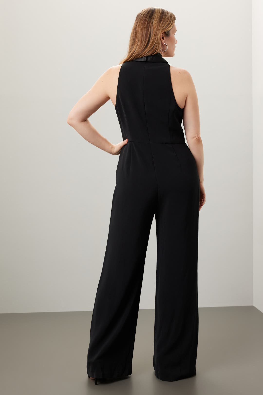 Ralph Lauren JUMPSUITS イブニング BLACK Black Tuxedo Jumpsuit by Lauren Ralph Lauren | Rent the Runway