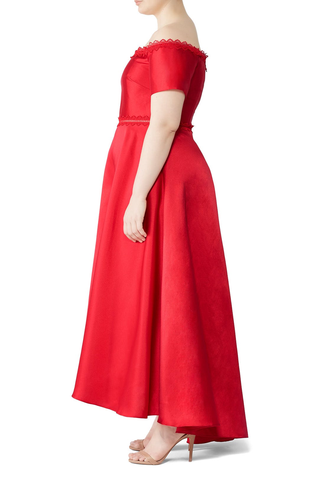 Off Shoulder Mikado Gown by ML Monique Lhuillier 6