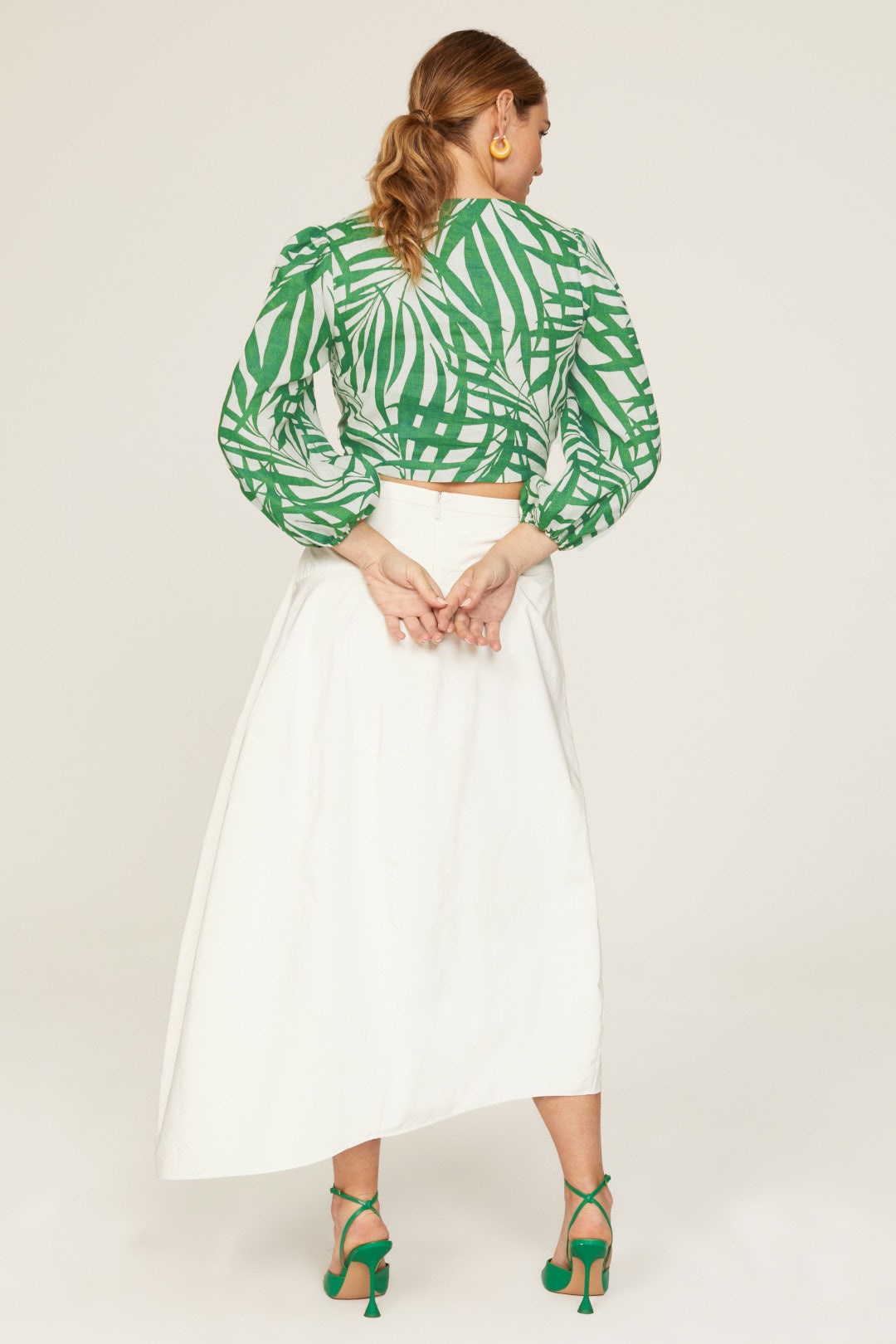 Palm Fronds Tie Front Top by kate spade new york 7