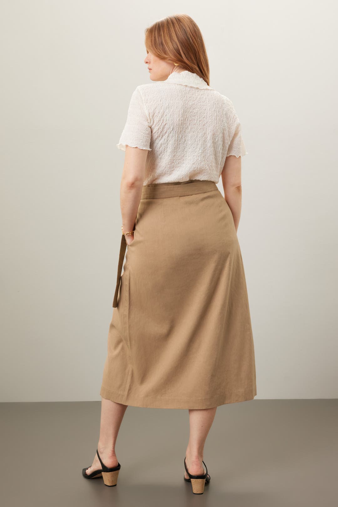 Buckle Wrap Skirt by VINCE. | Rent the Runway
