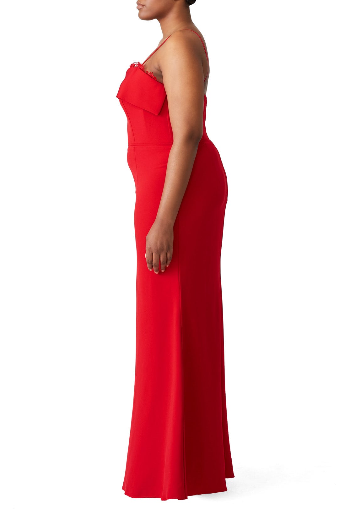 Cherry Crepe Gown by JS Collection 6
