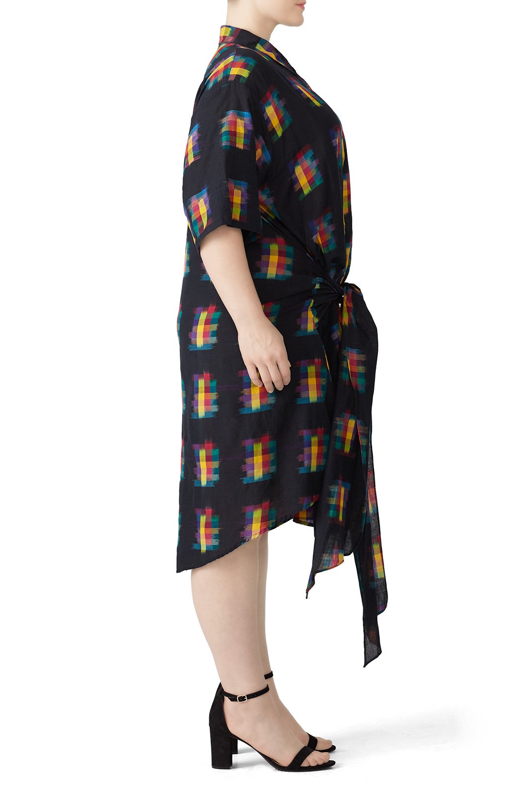 Black Printed Shirtdress by Tome 6