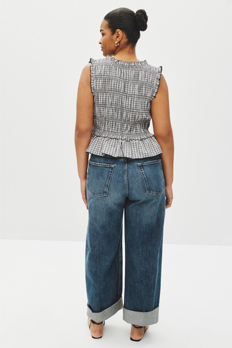 Martine Gingham Tie Blouse by Rails - Photo 7