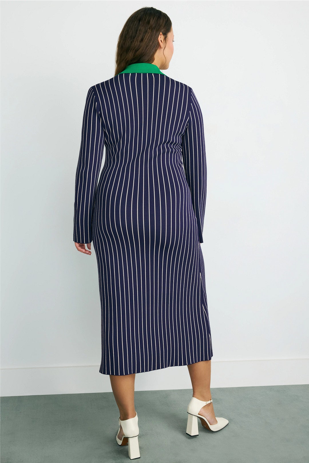 Reade Pinstripe Knit Dress by SIMONMILLER 7
