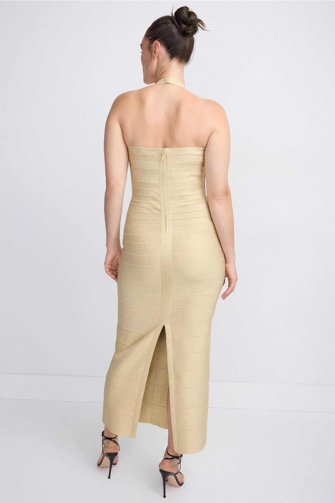 Metallic Iris Gown by Hervé Léger 7