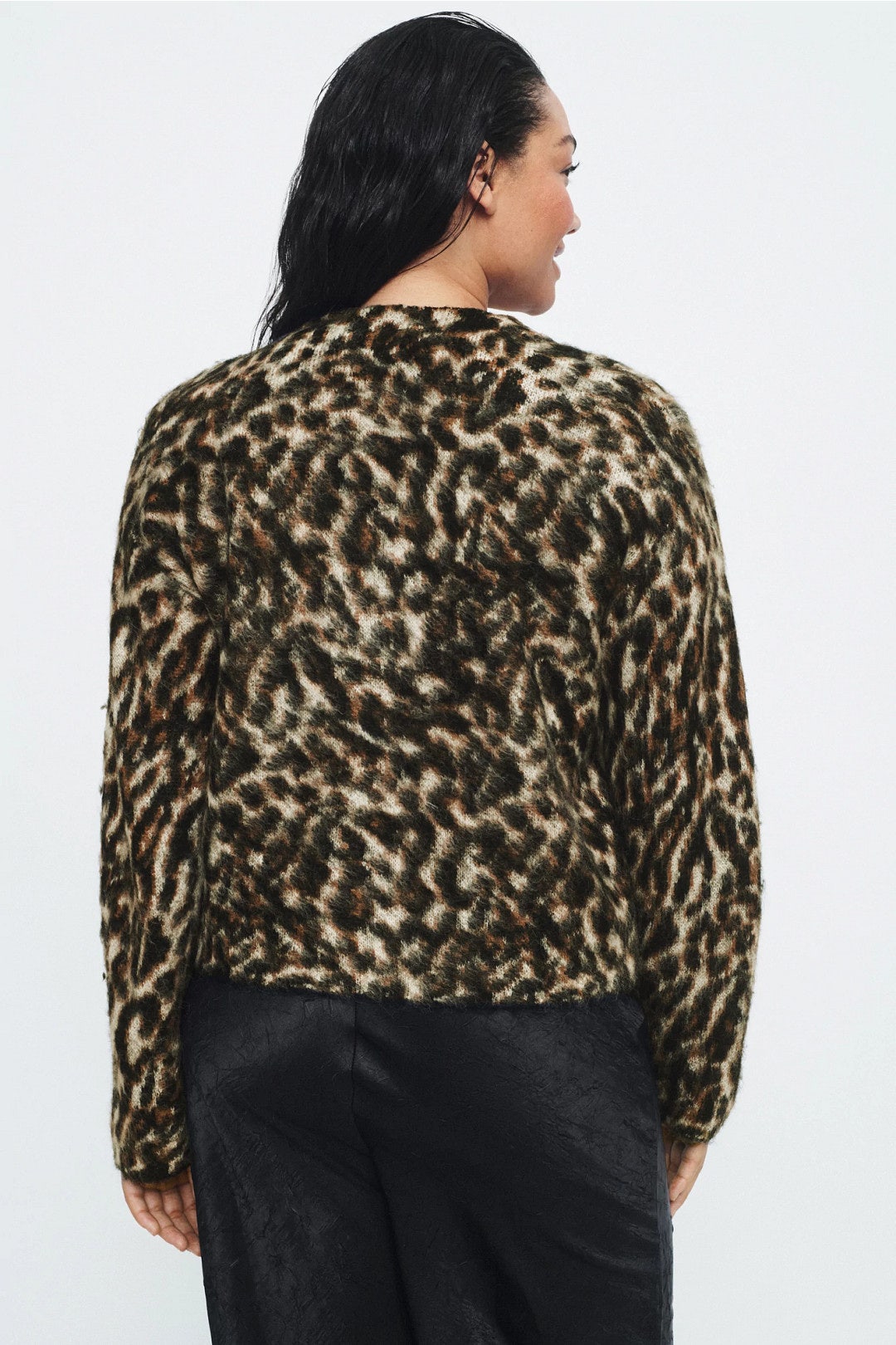 Leopard Print Cardigan by Peter Som x RTR 7