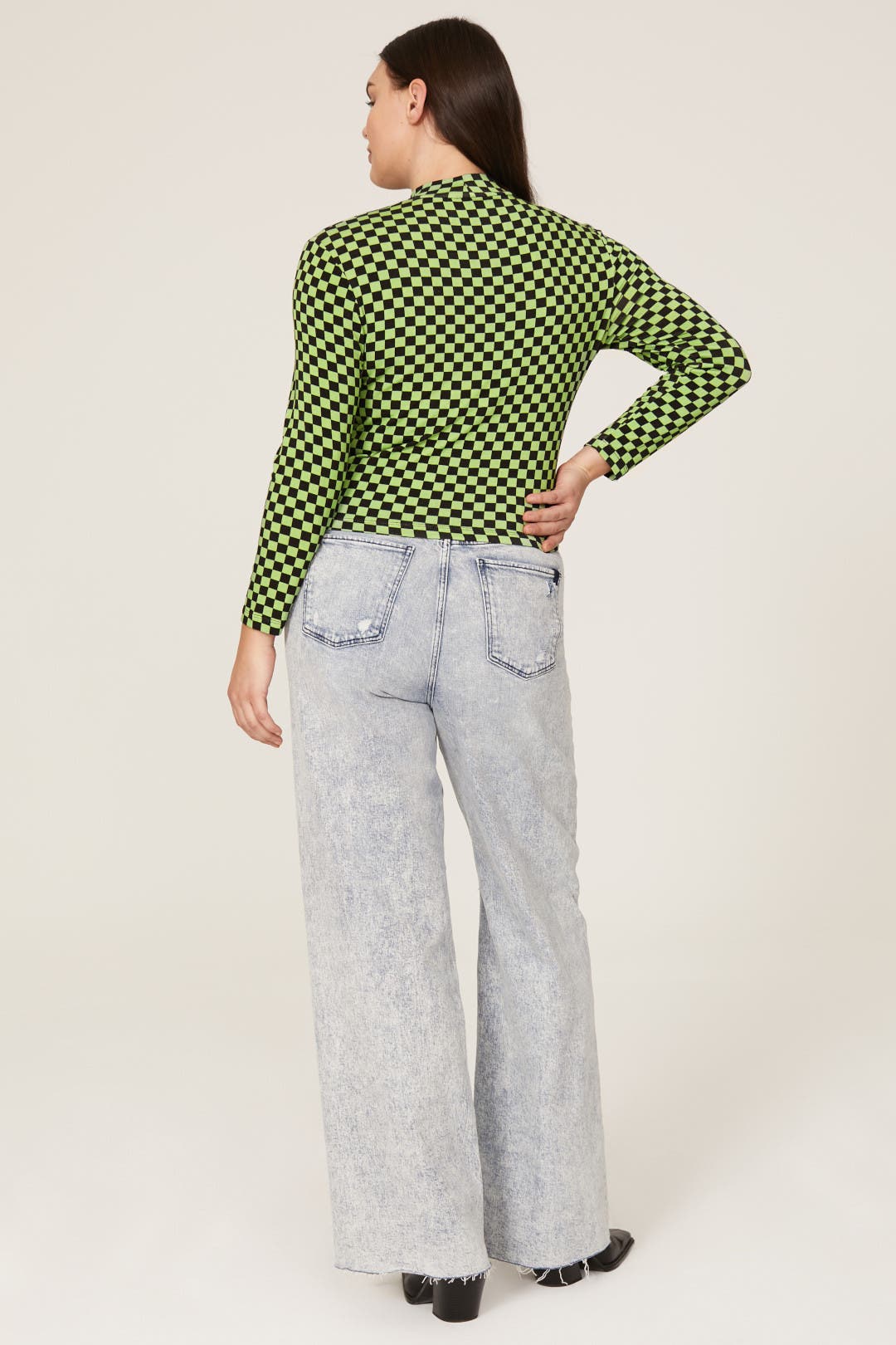 Tully Check Turtleneck Top by Rixo | Rent the Runway