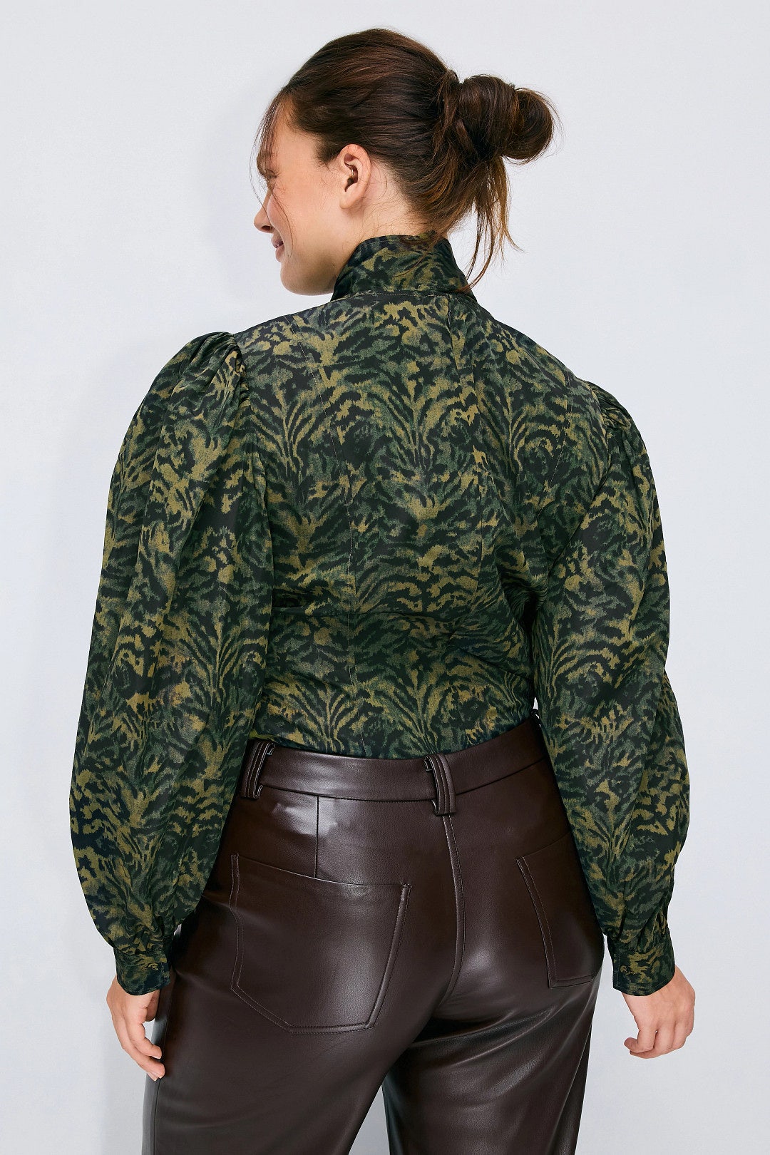 Giorgia Silk Neck Tie Blouse by Ulla Johnson 7