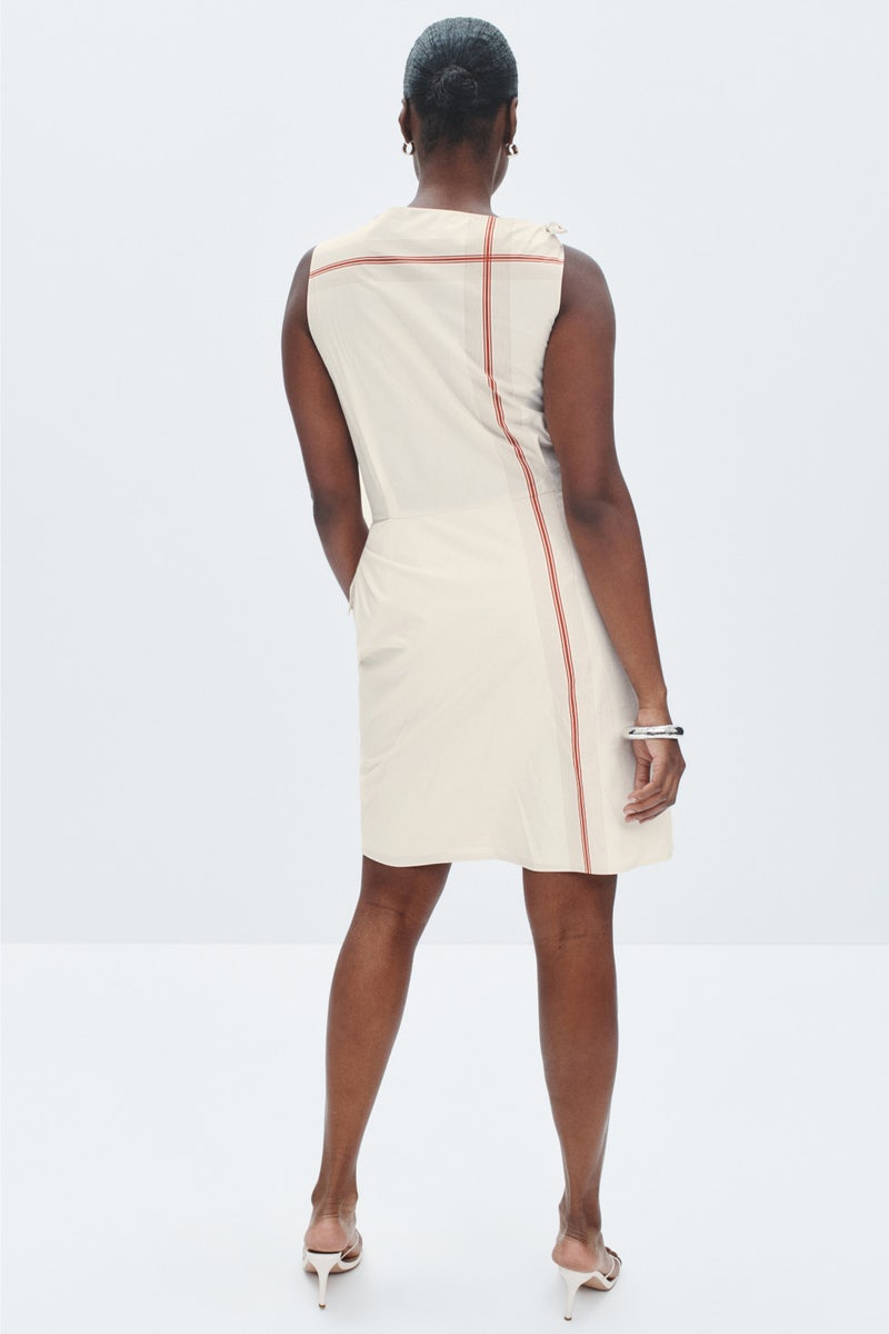 Handkerchief Stripe Wrap Dress by VINCE. - Photo 7