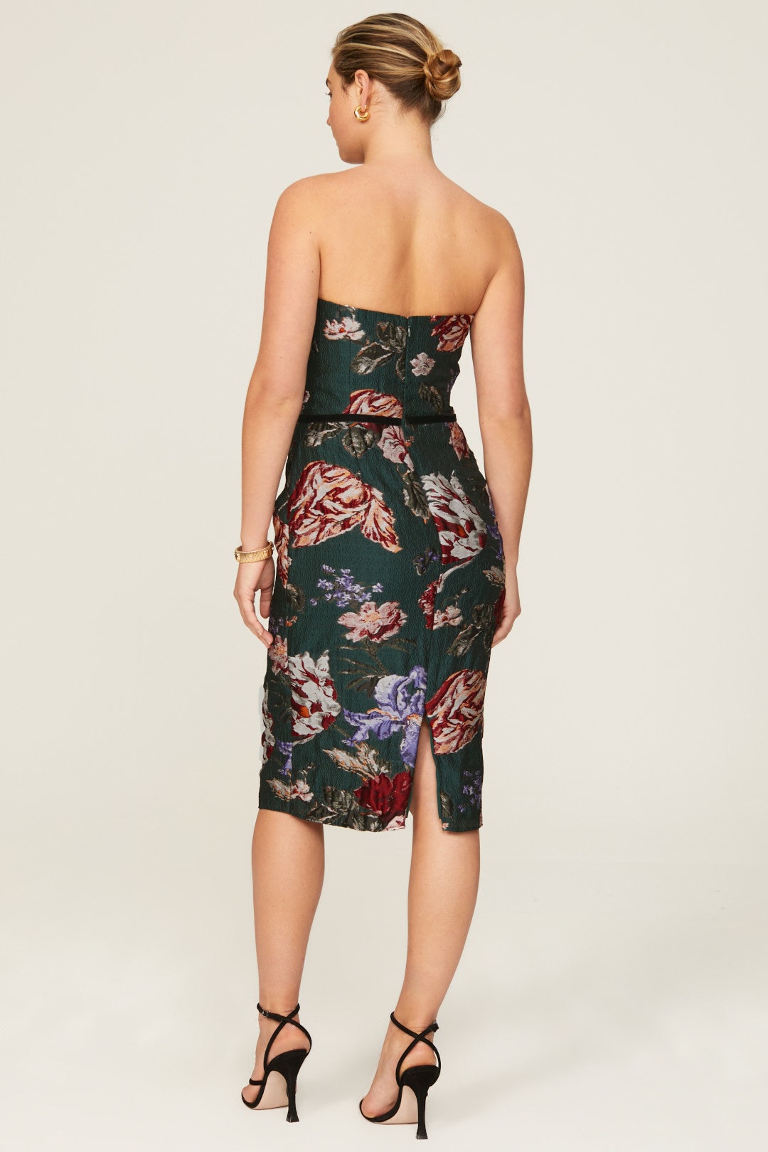 Strapless Floral Dress by Marchesa Notte 7