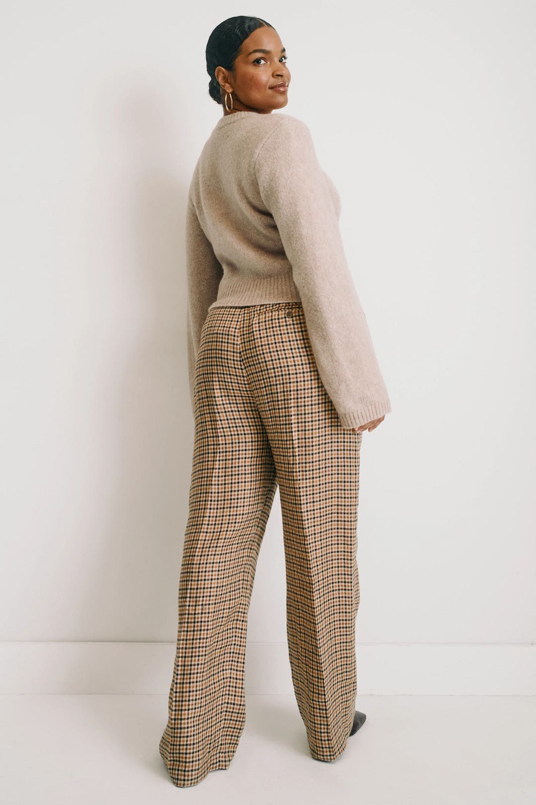 Linen Tweed Woven Standard Flare Pants by Polo Ralph Lauren | Rent
