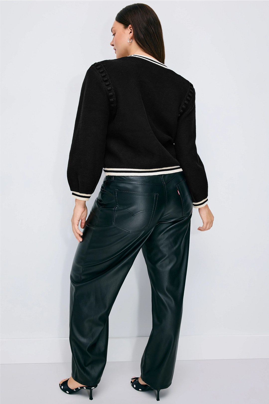 Kaito Contrast Trim Cropped Cardigan by L'agence 7