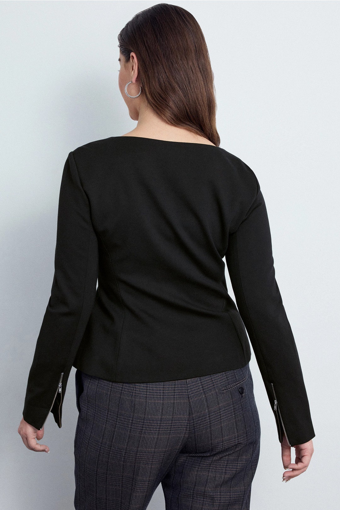 Ponte Zip Front Top by Toccin 7