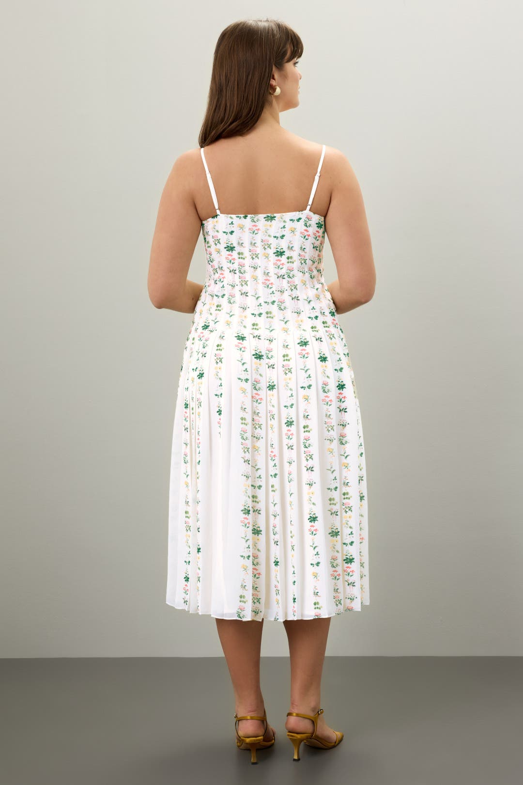 Floral Pleated Midi Dress by Adam Lippes x RTR | Rent the Runway